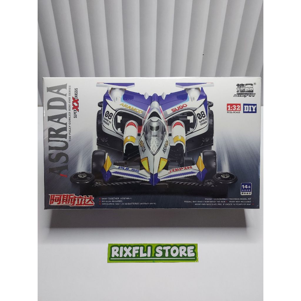 Mobil Tamiya KIT JIEPIN Series ASURADA CYBER FORMULA ( Chassis SUPER XX )