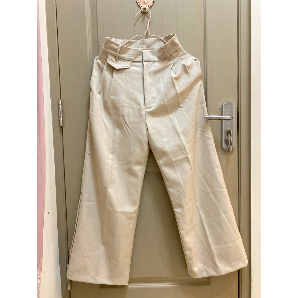 cream oro pants yeona