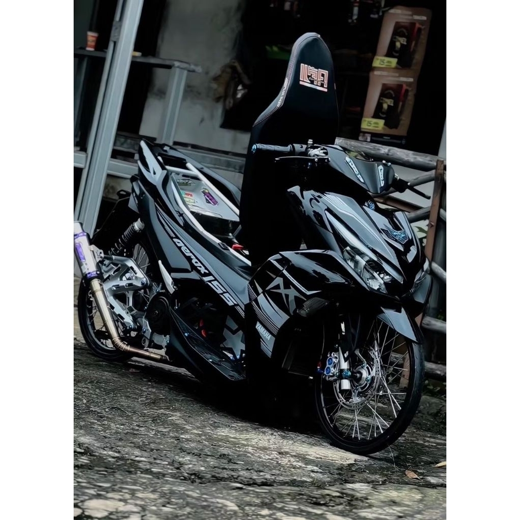 STRIPING STIKER AEROX NEW TRANSPARAN LUMINEXUS