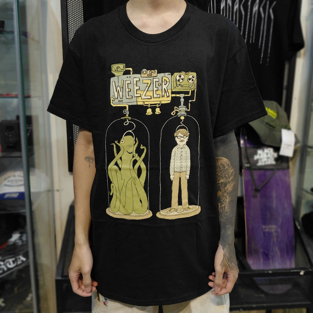 T Shirt Official WEEZER - ALIEN & MAN ( Import )