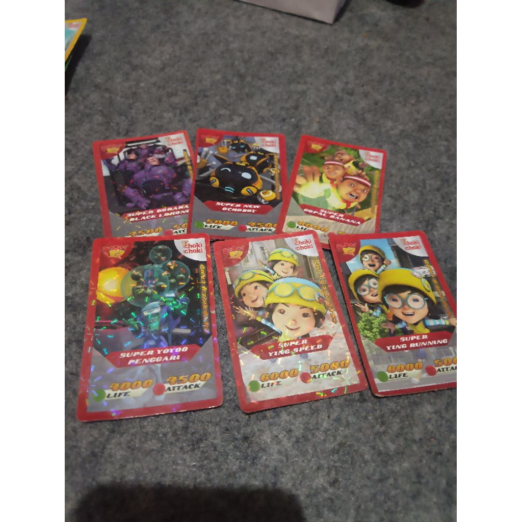 Kartu Choki Choki AR BoBoiBoy 2015 versi Super