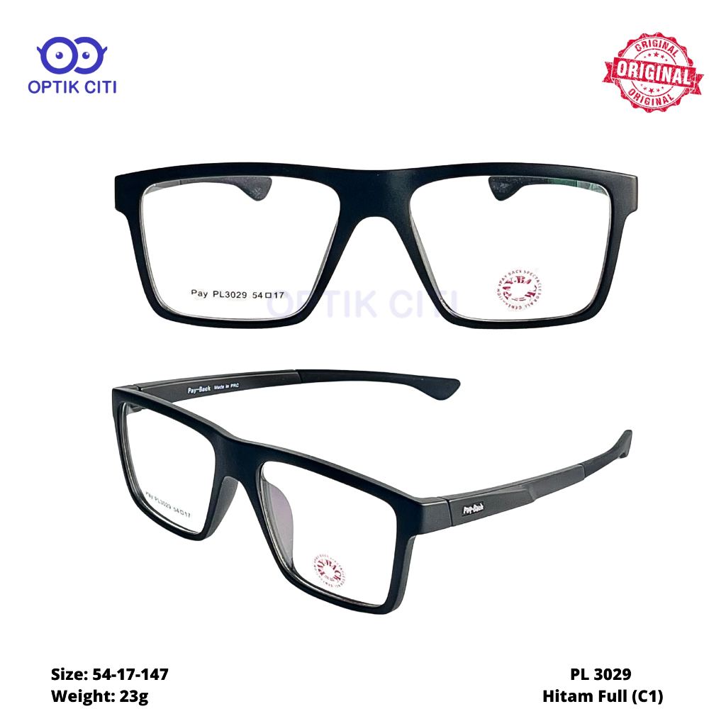 Frame Kacamata Pria Sport PayBack PL3029 Original
