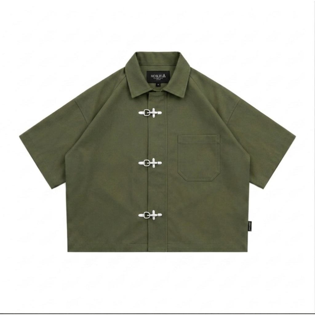 Fireman Claps Button Work shirt Kemeja Boxi_Pdk