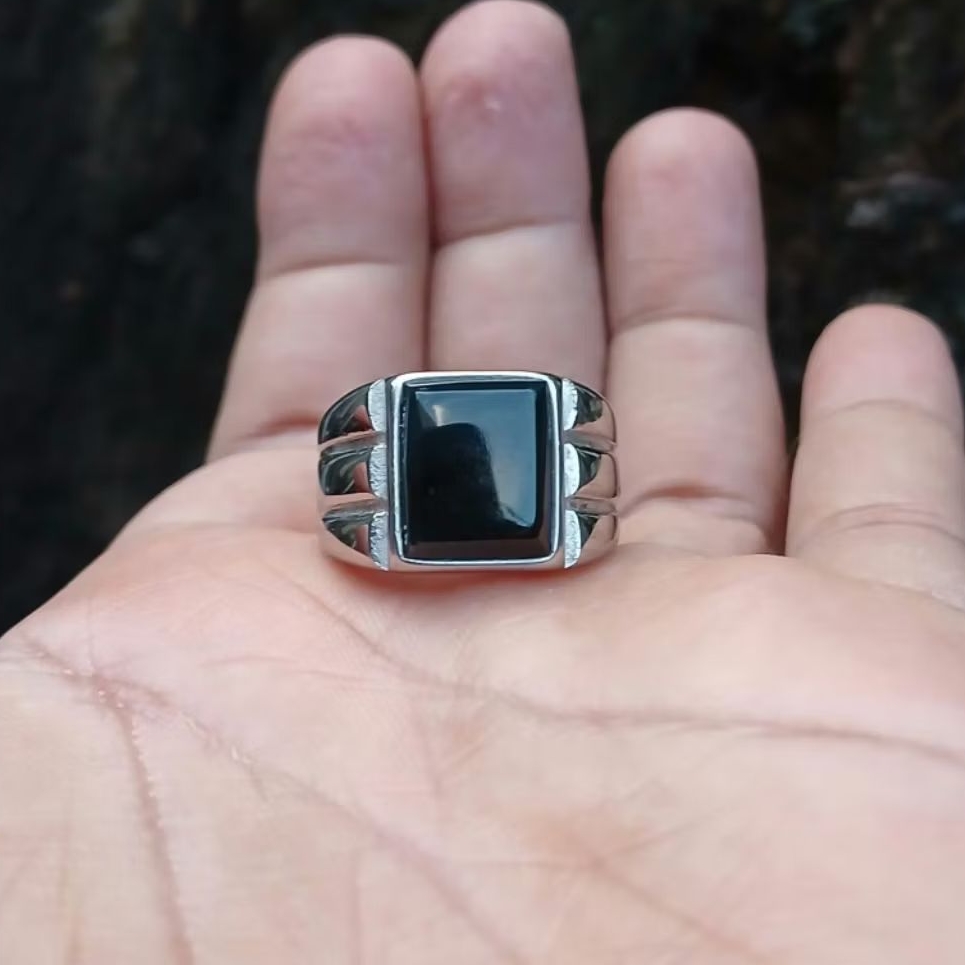 Cincin bacan doko biru kenari kotak cutting  natural