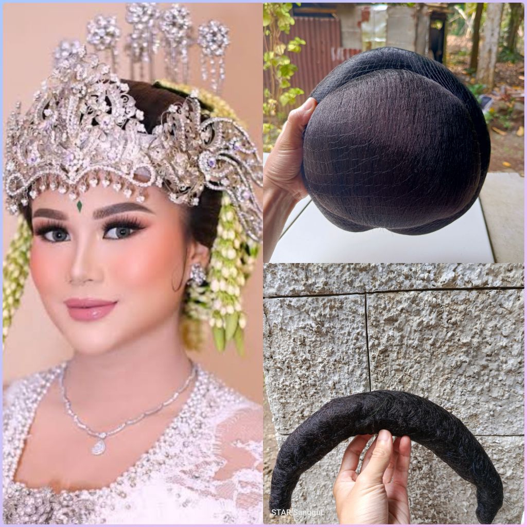Satu Set Sanggul Sunda||Sanggul Pengantin Sunda ( Sanggul Sunda + Subal Sunda )