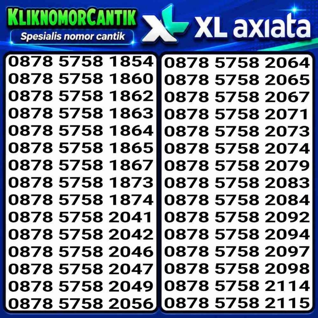 nomor cantik XL Axiata 4G&5G Kartu Perdana XL murah DNC2