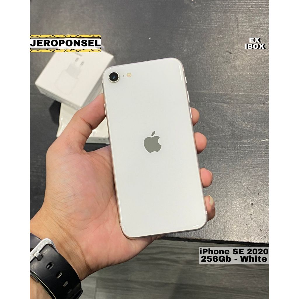 IPHONE SE 2020 256GB WHITE EX IBOX MULUS ORIGINAL GARANSI