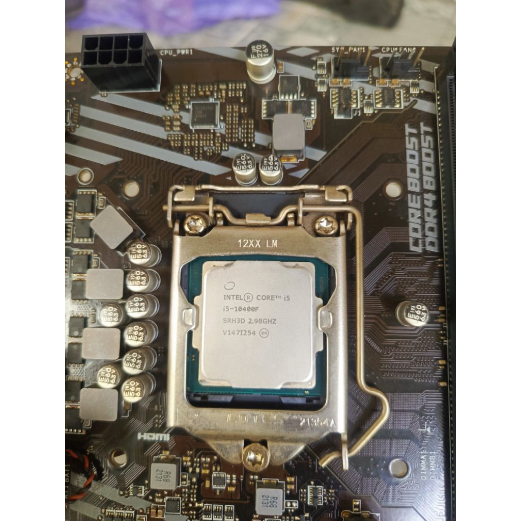 intel core i5 10400f + Mobo MSI H410m pro series
