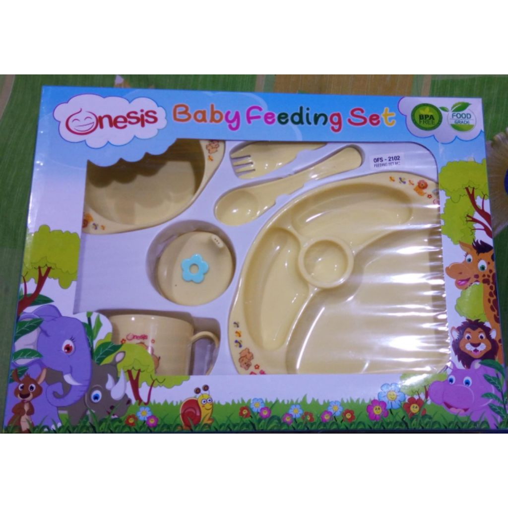 onesis baby feeding set fullset lengkap