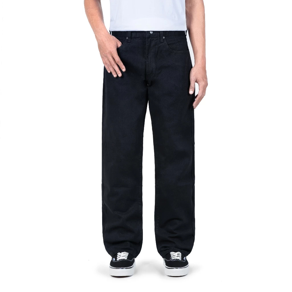 Celana Jeans Pria Panjang Baggy Jeans Loose Hitam Pants Korean Style Celana Jeans
