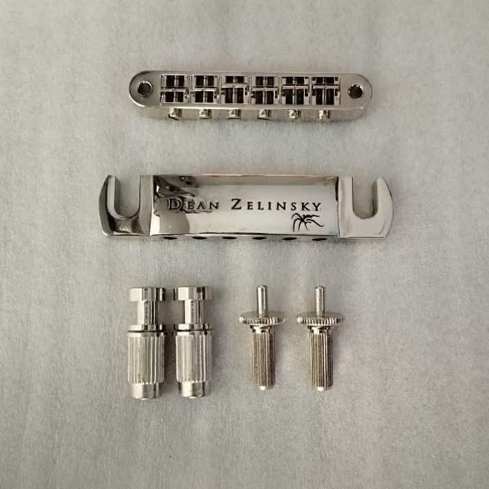 Fix Bridge BMTS Original Gitar Elektrik Dean Zelinsky Electric Guitar Chrome Part