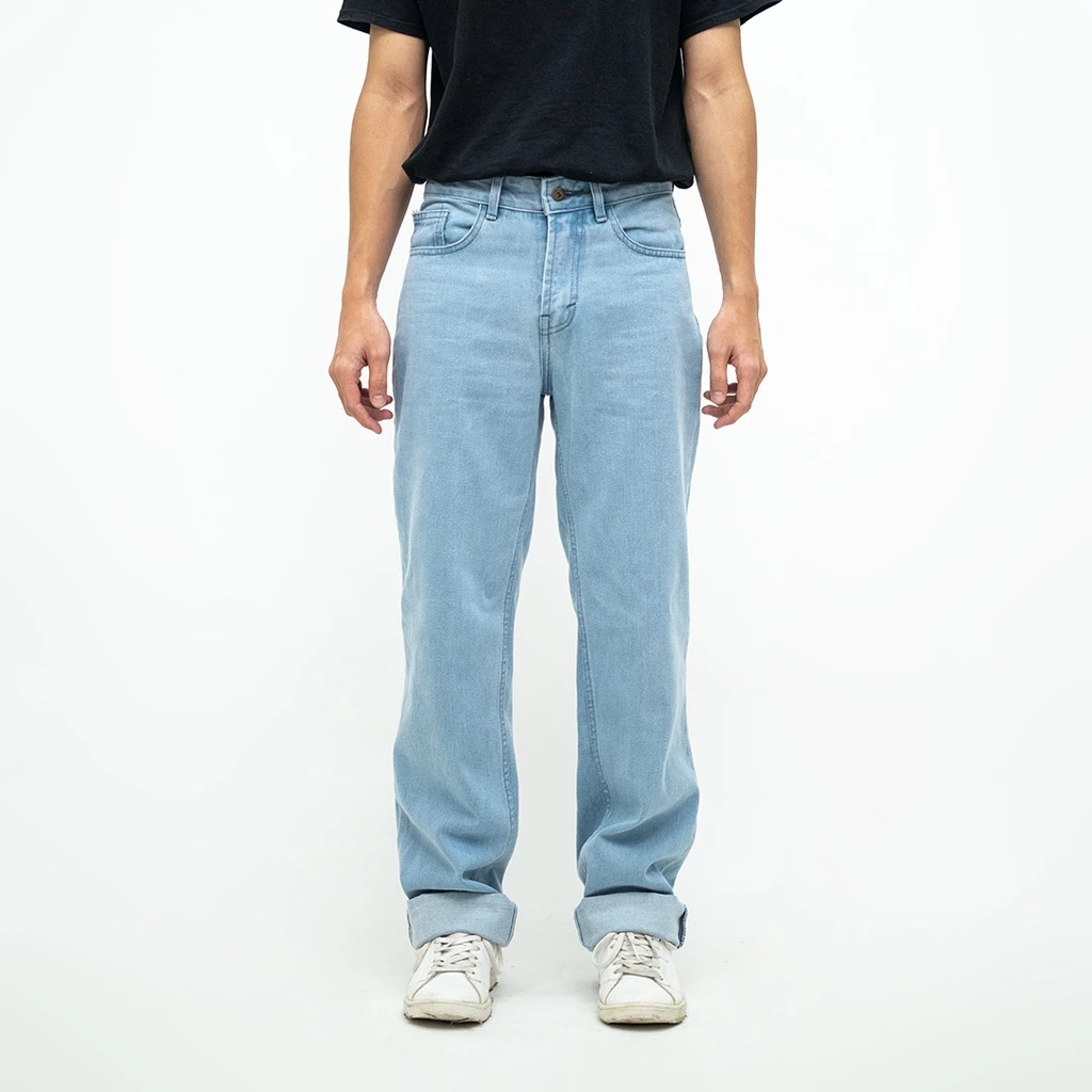 Celana Jeans Pria Panjang Baggy Jeans Loose Pants Korean Style Celana Jeans PKL