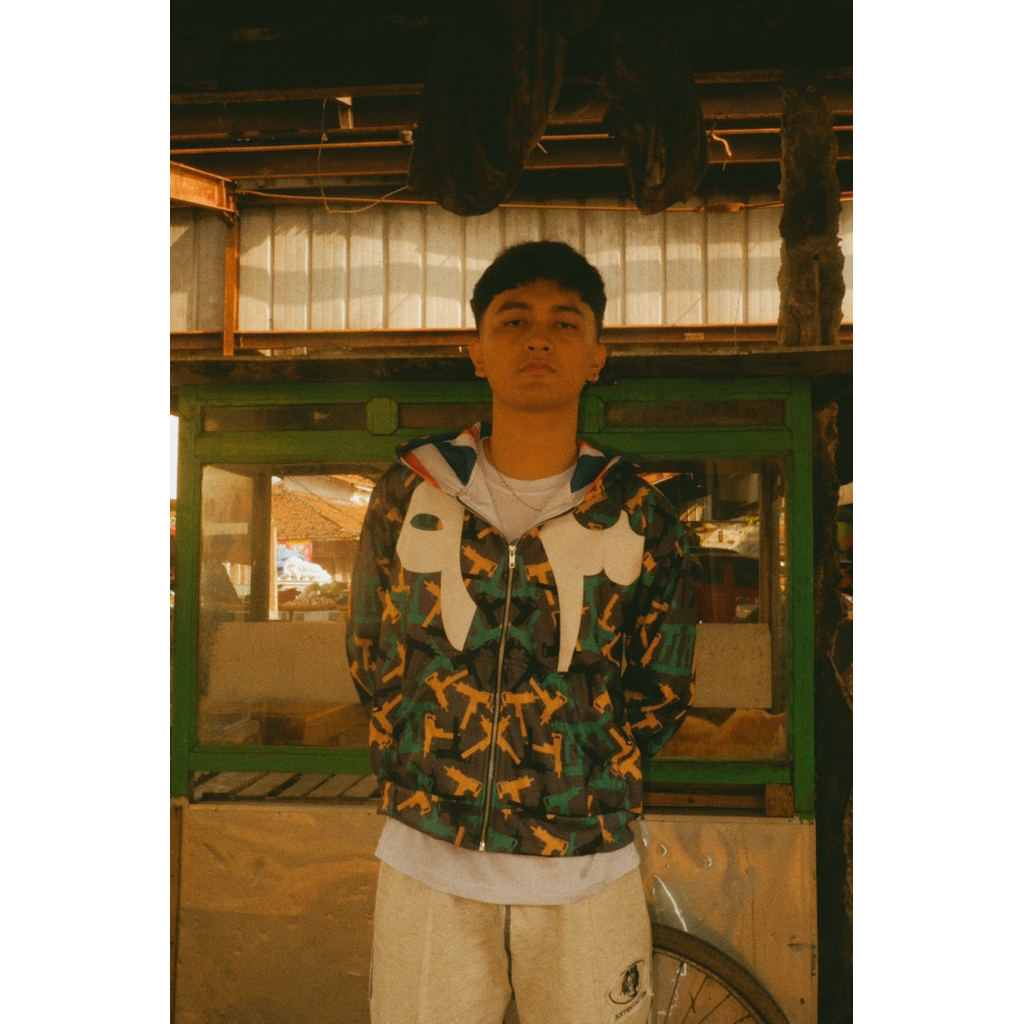 HOODIE BOXY 88FAMS - ARABIC CAMO