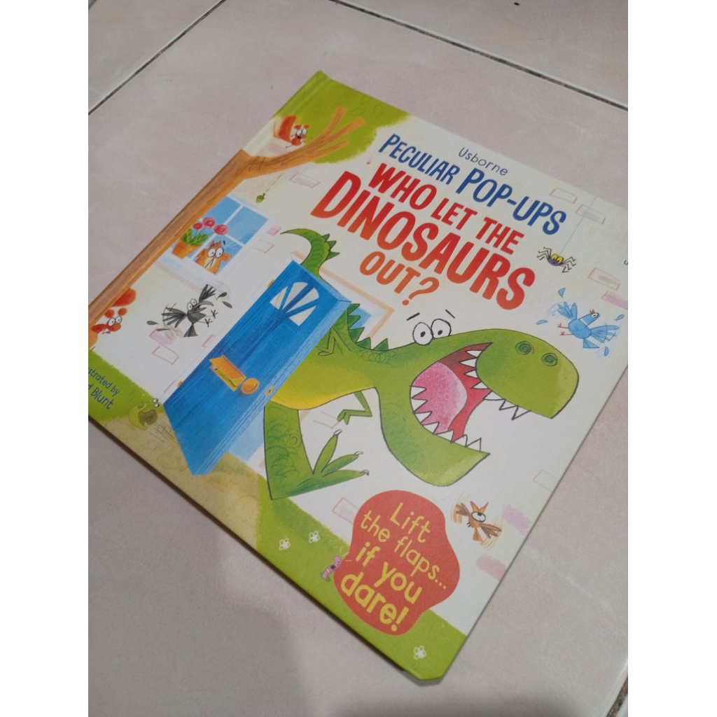 Usborne Who Let The Dinosaurs Out? Bekas kualitas super Excellent