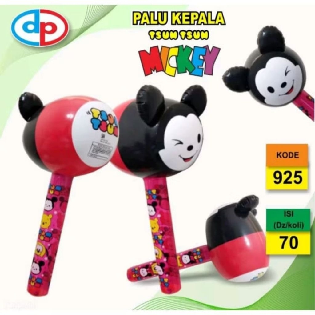 COD PROMO 925 MAINAN ANAK TIUPAN BALON MICKEY MOUSE PALU / KARAKTER MICKEY BAHAN PVC
