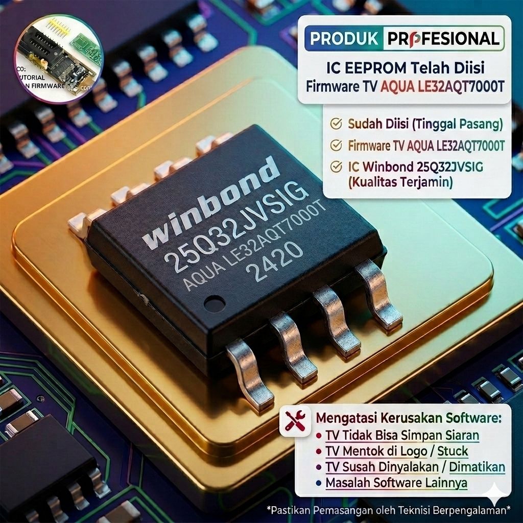 AQUA LE32AQT7000T ic eprom sudah diisi firmware