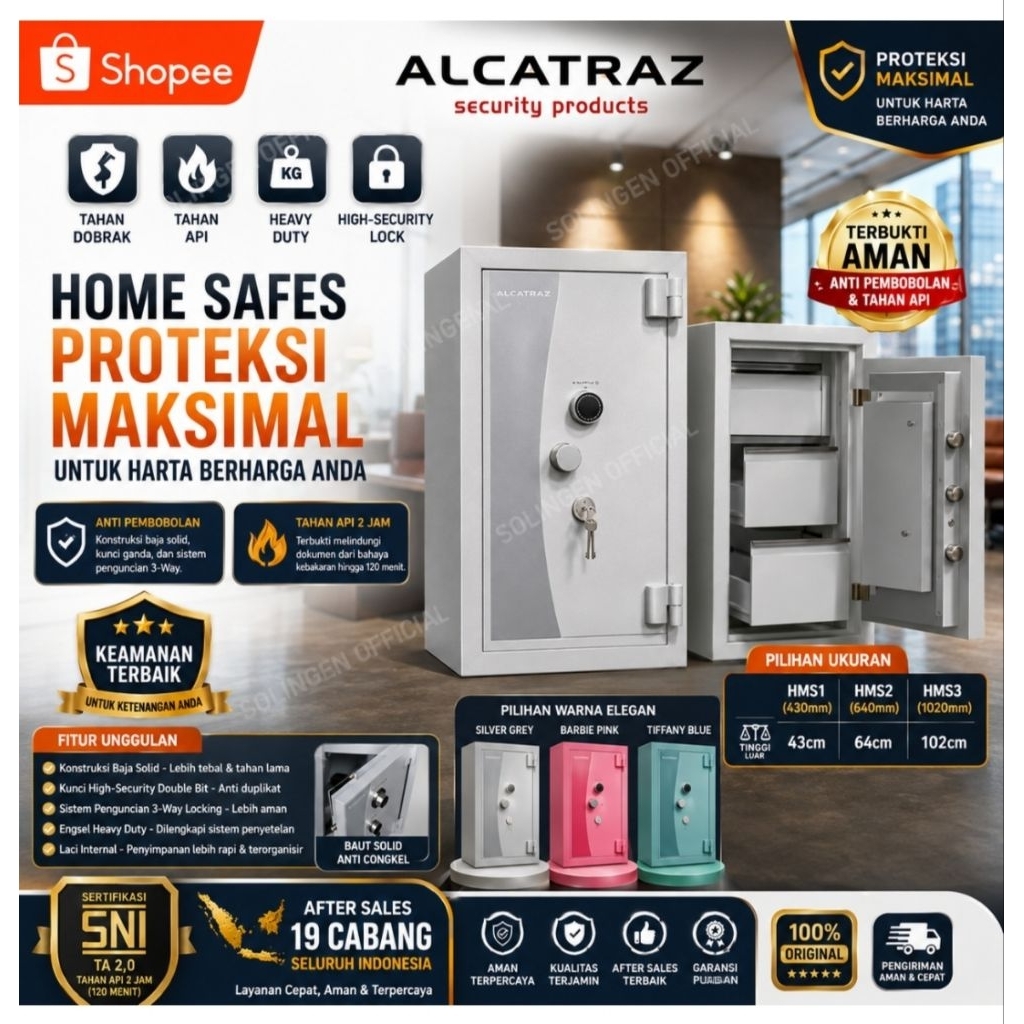 Brankas Alcatraz dari Solingen Tahan Api dan Tahan Bobol Terbukti sejak 1983