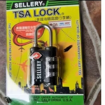 GEMBOK TSA / TSA LOCK 22-330 HITAM SELLERY