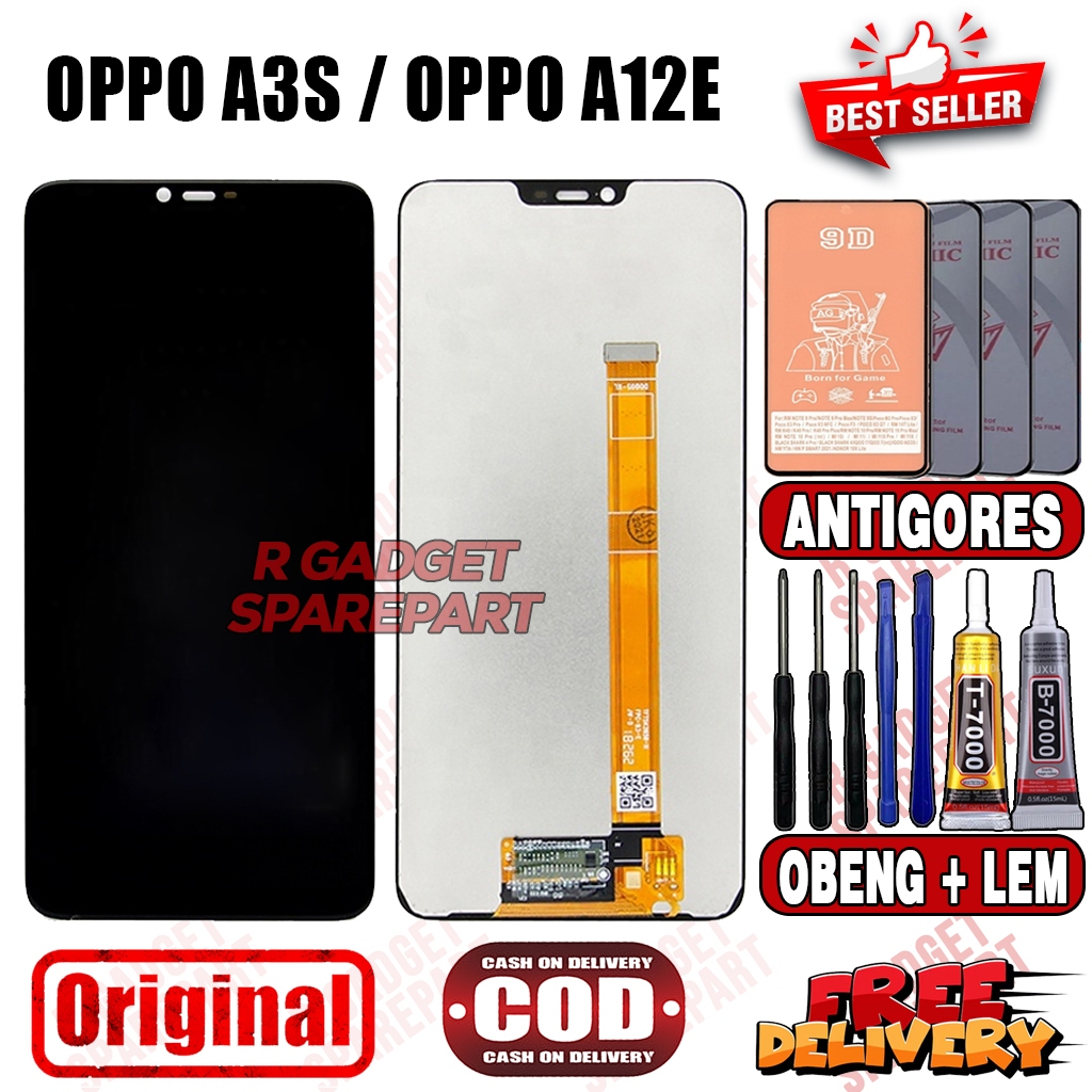 LCD OPPO A3S / OPPO A12E ORIGINAL FULLSET LCD TOUCHSCREEN