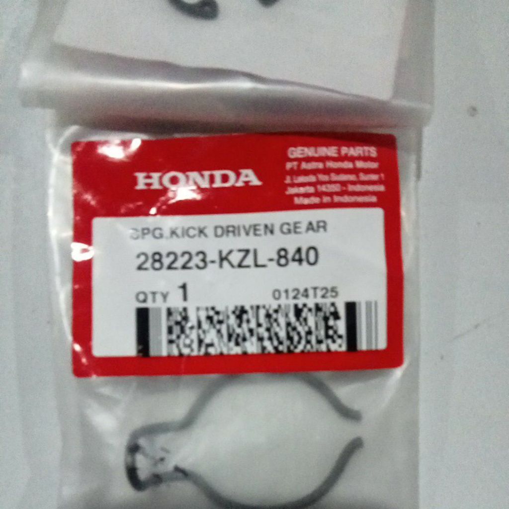 penahan gigi driven kick starter matic original AHM 28223-KZL-840