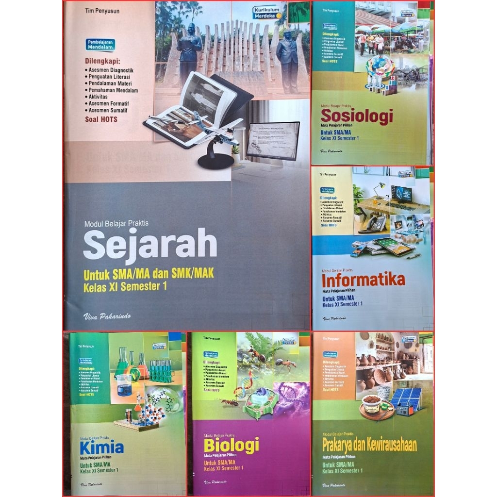 Buku lks Viva Pakarindo SMA Kelas XI, 11 semester 1 dan 2 Kurikulum Merdeka Tahun 2025 / 2026