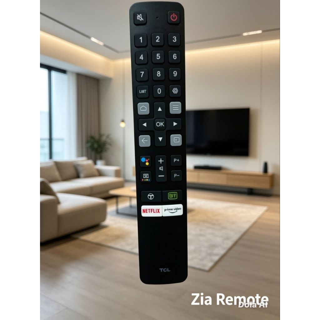 REMOTE REMOT SMART TV TCL ANDROID VOICE QIY ORIGINAL IR