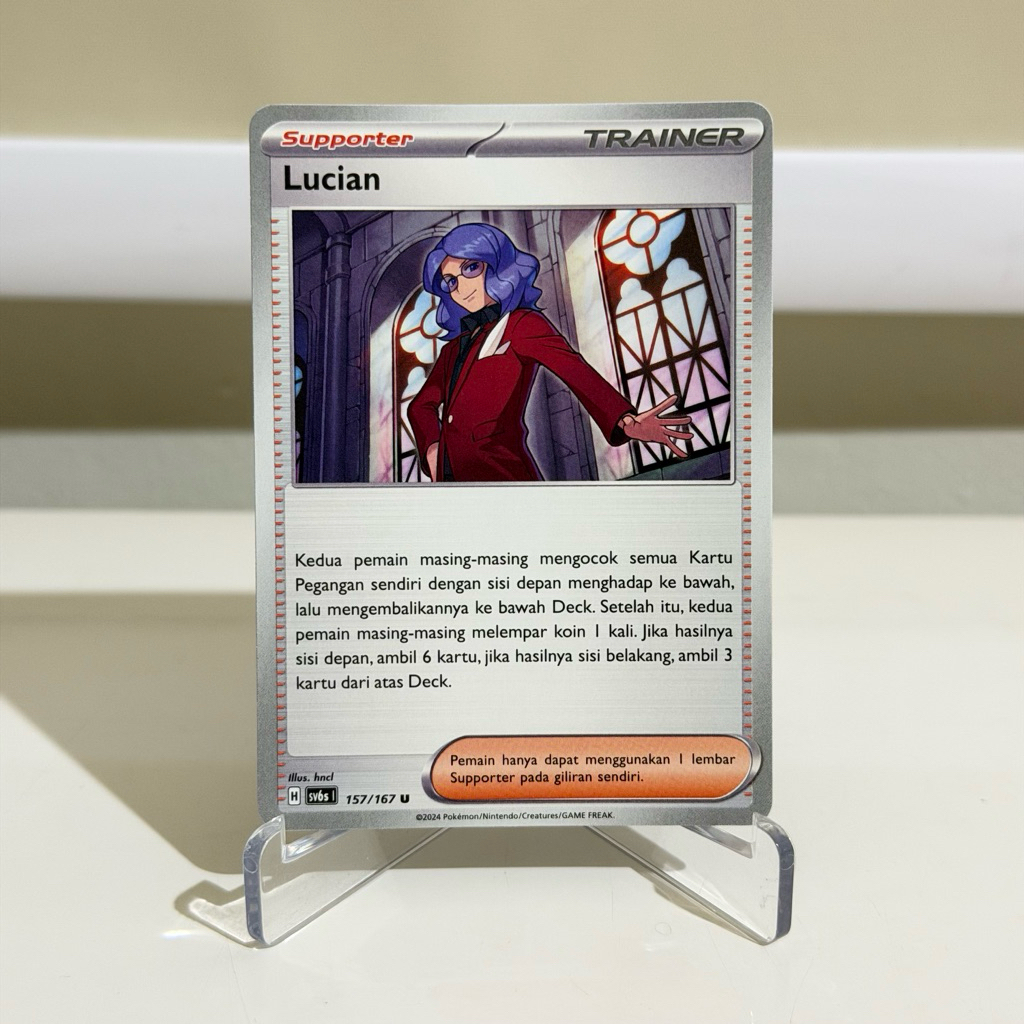 Kartu Pokemon Original - Lucian Trainer Supporter Regulasi H Sv6s 157/167