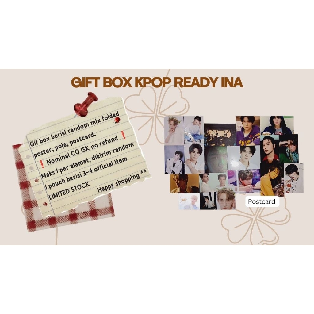 Gift box / blind bag random seventeen nct wayv‼️READ DESC‼️