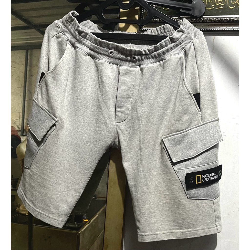 kolor natgeo grey original rework saku cargo (cek deskripsi)