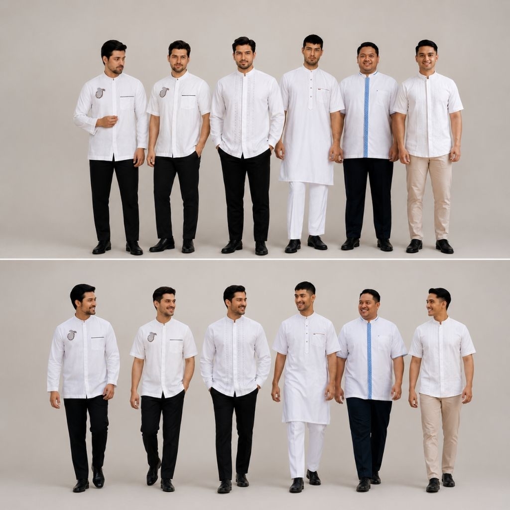 BAJU KOKO AL-LUTFI LENGAN PANJANG/PENDEK/STELAN PAKISTAN SYAR'I PREMIUM