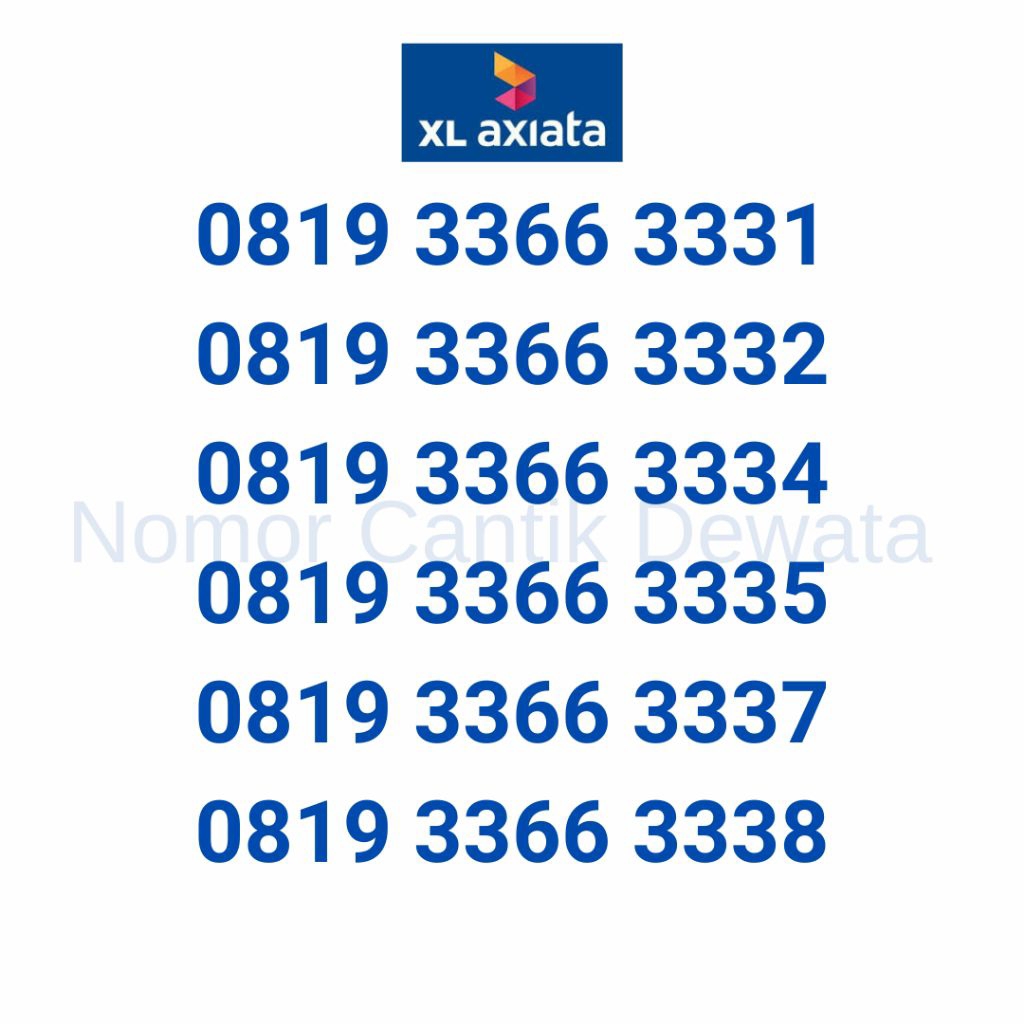 Nomor Cantik XL Kartu Perdana Axita Nomer Cantik Triple 777 11 777