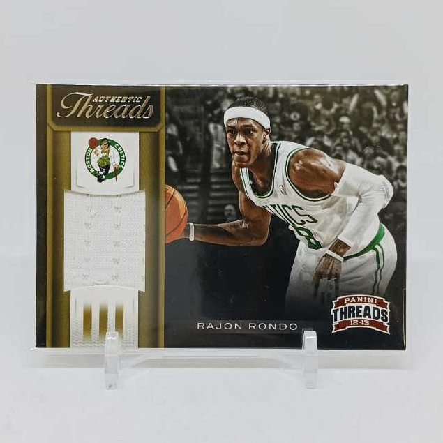 ORIGINAL Kartu Basket NBA 2012 PANINI Threads Rajon Rondo Authentic Jersey Patch CELTICS Legends