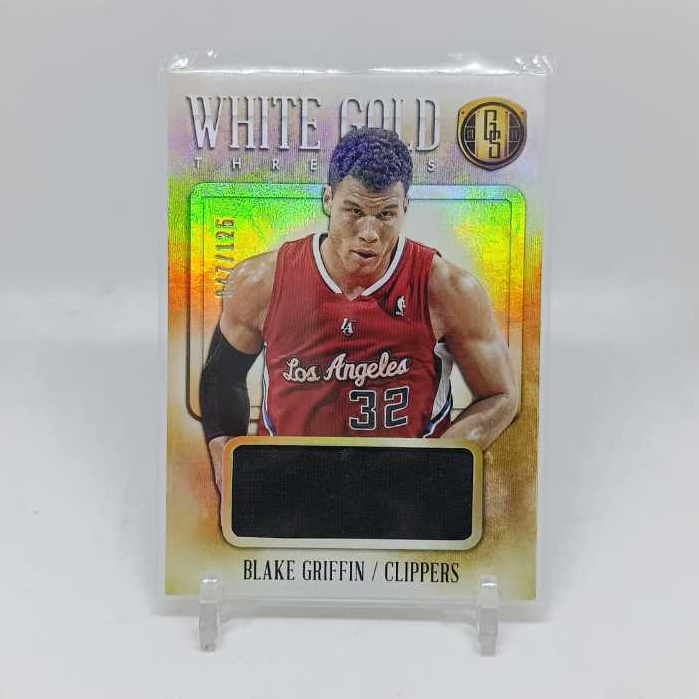 ORIGINAL Kartu Basket NBA 2014 PANINI GOLD Standard Blake Griffin Authentic Jersey Patch NUMBERED 47