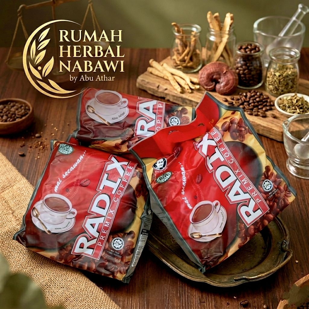 RADIX KOPI PRACAMPURAN PREMIX COFFEE MAI SECAWAN 32 SACHETS HPA HPAI BUATAN MALAYSIA ORIGINAL 100%