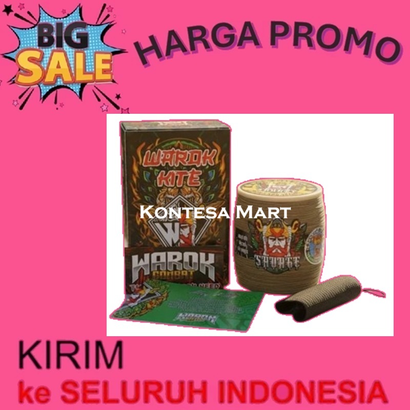 Senar Gelasan Savage Matot 0,23 Layangan Halus Super Tajam Benang 6000 Yard Kite Sukhoi Turnamen