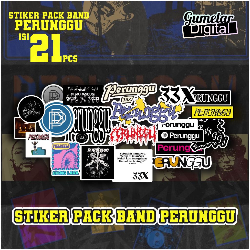 STIKER PACK BAND PERUNGGU YANG SEDANG TREND STIKER PACK BAND PERUNGGU KEREN BANGET TERBARU KEKINIAN