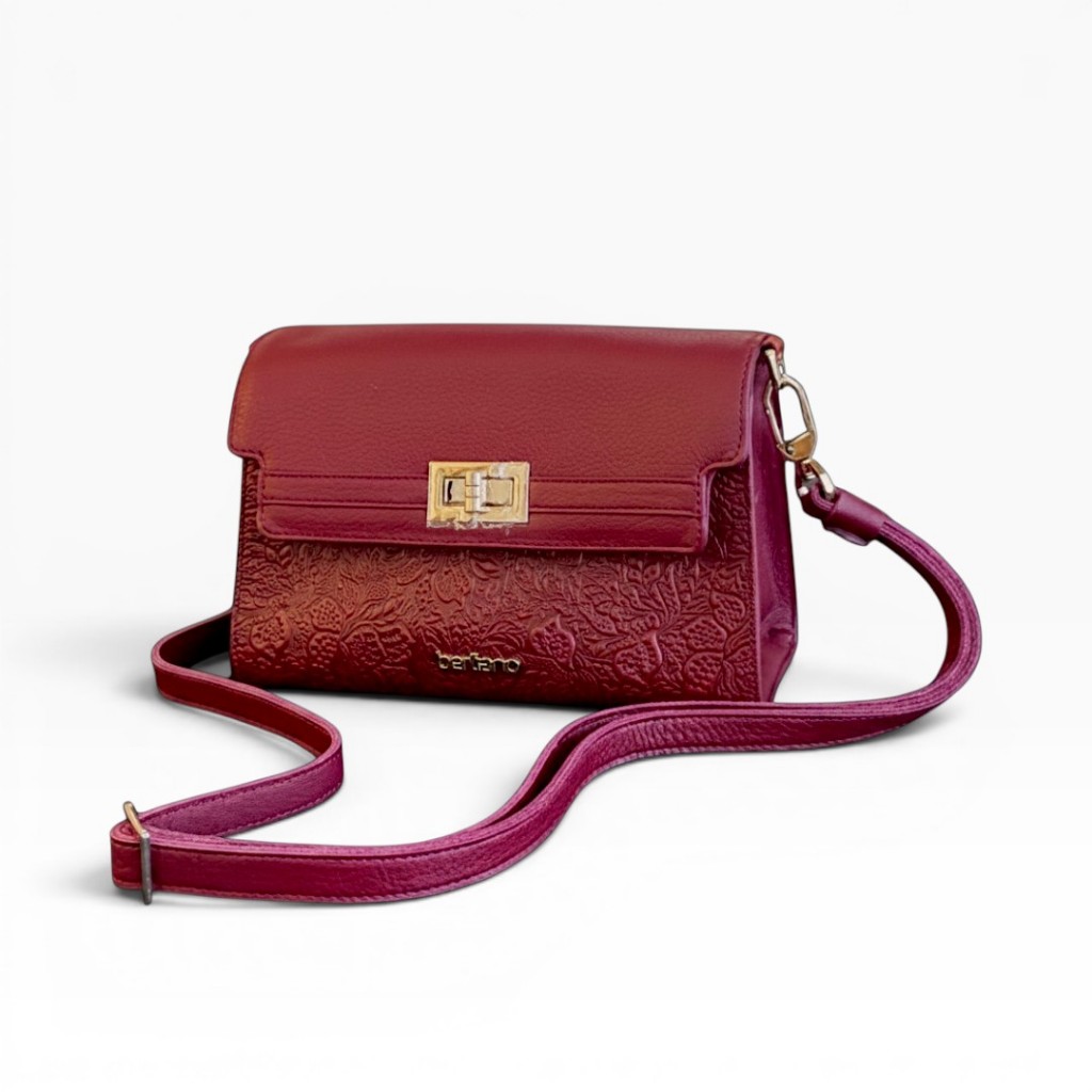 Berliano Leather LETIZIA BAG - Tas Pesta Kulit Sapi Asli - Tas Selempang Wanita - Slingbag Wanita