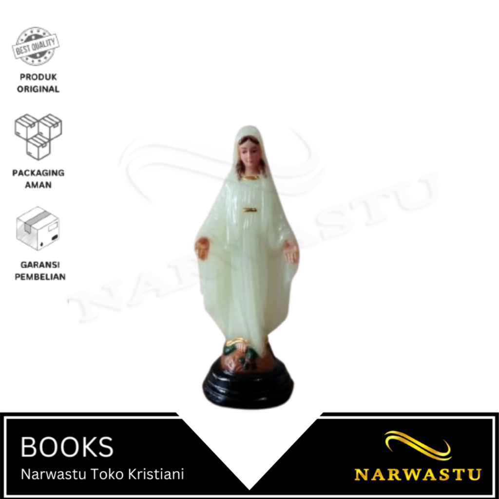NARWASTU - Patung Bunda Maria Fosfor Ukuran 16 Cm - MLT093