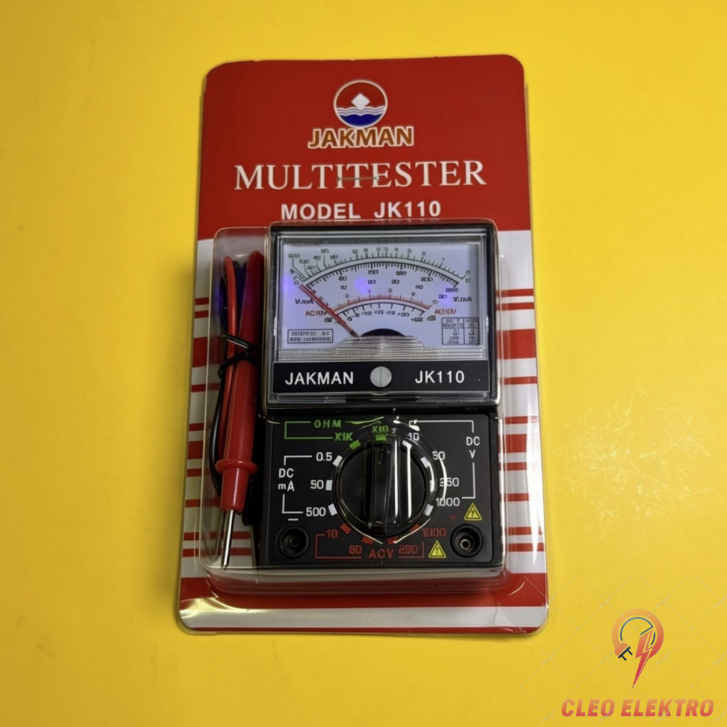 MULTIMETER ANALOG JARUM JK-110 MULTITESTER AVOMETER MANUAL JAKMAN