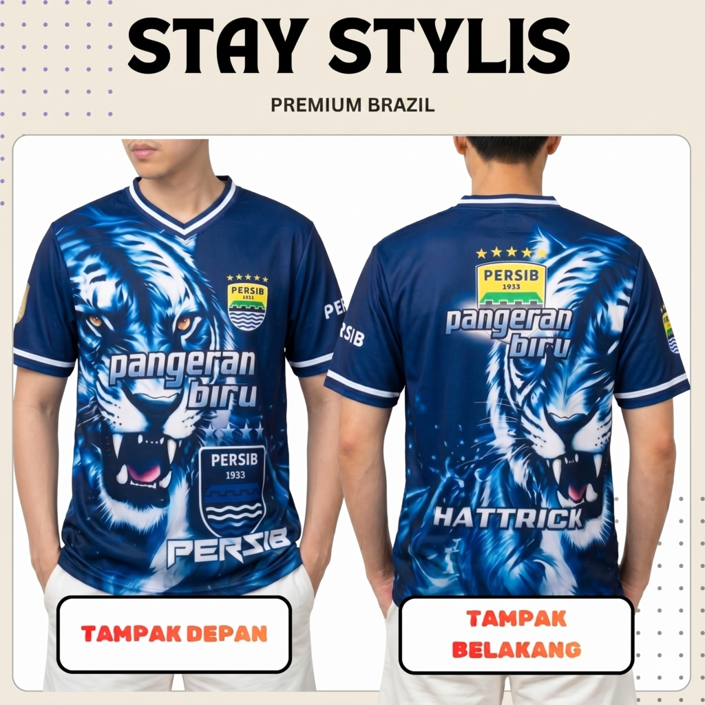Jersey olahraga premium pria dan wanita jersey persib pria dan wanita  jersey unisex premium