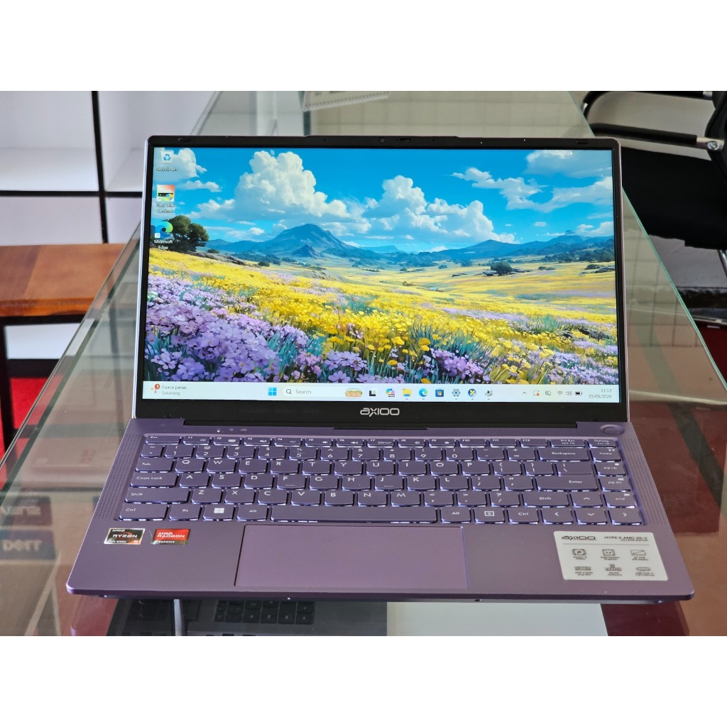 Axioo Hype 5 AMD X5-2 AMD Ryzen 5 7430U Ram 8 GB SSD 256 GB AMD Radeon graphic Slim Ringan dan kenca