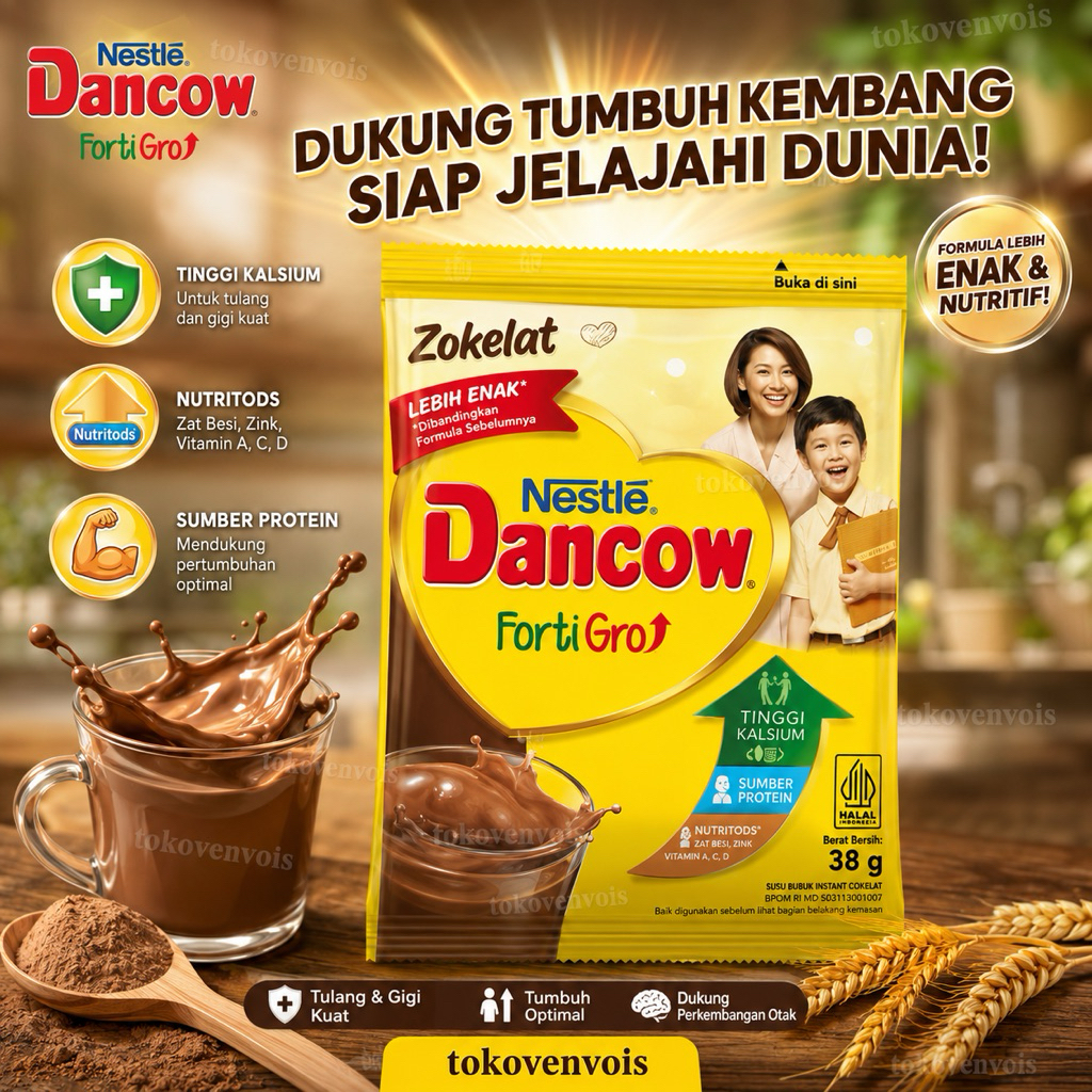 Susu Dancow Coklat 1 Renteng (10 sachet)