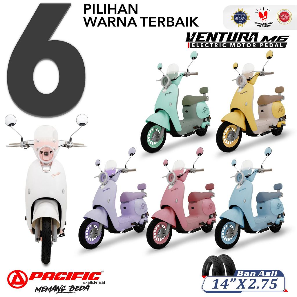 Sepeda Listrik PACIFIC VENTURA M6 600 Watt Electric E Bike