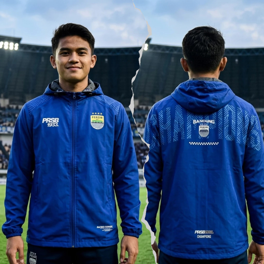 JAKET MOTOR PERSIB BACKTOBACK CHAMPION JERSEY FULL PRINTING RETRO VINTAGE