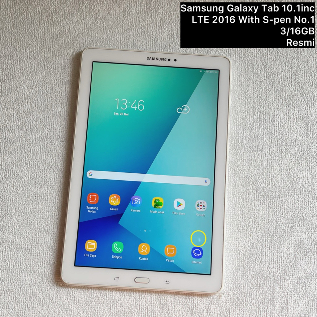 Samsung Galaxy Tab A spen 10.1inc LTE 2016 Resmi