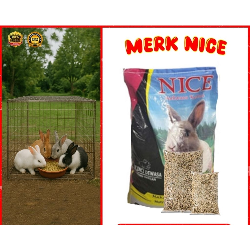 NICE KELINCI RABBIT FOOD PAKAN KELINCI