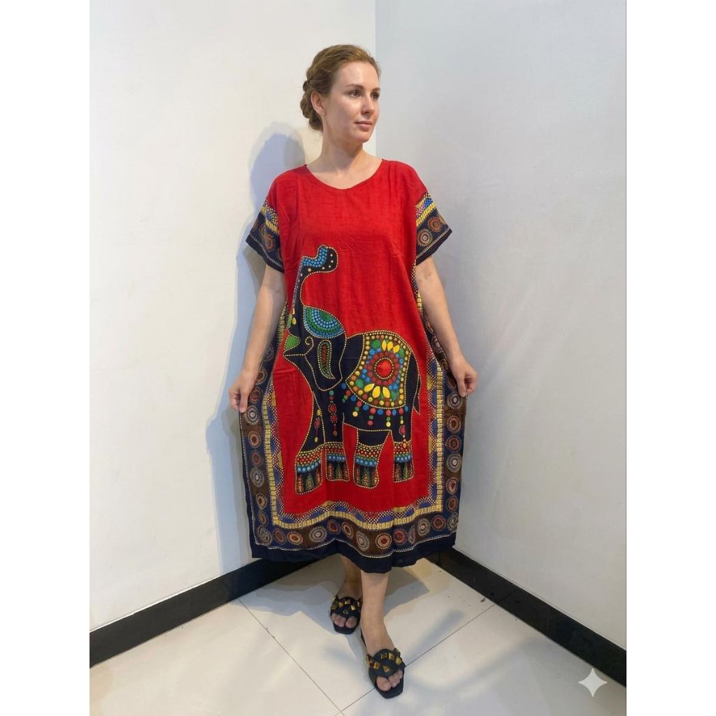 Daster Gajah Lowo Jumbo Gajah Merah