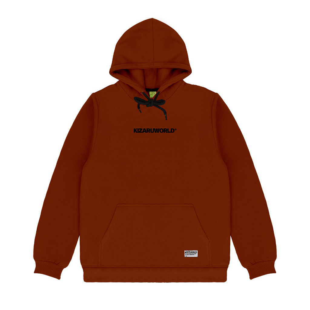 KIZARU Hoodie Sweater Little Logo BRICK
