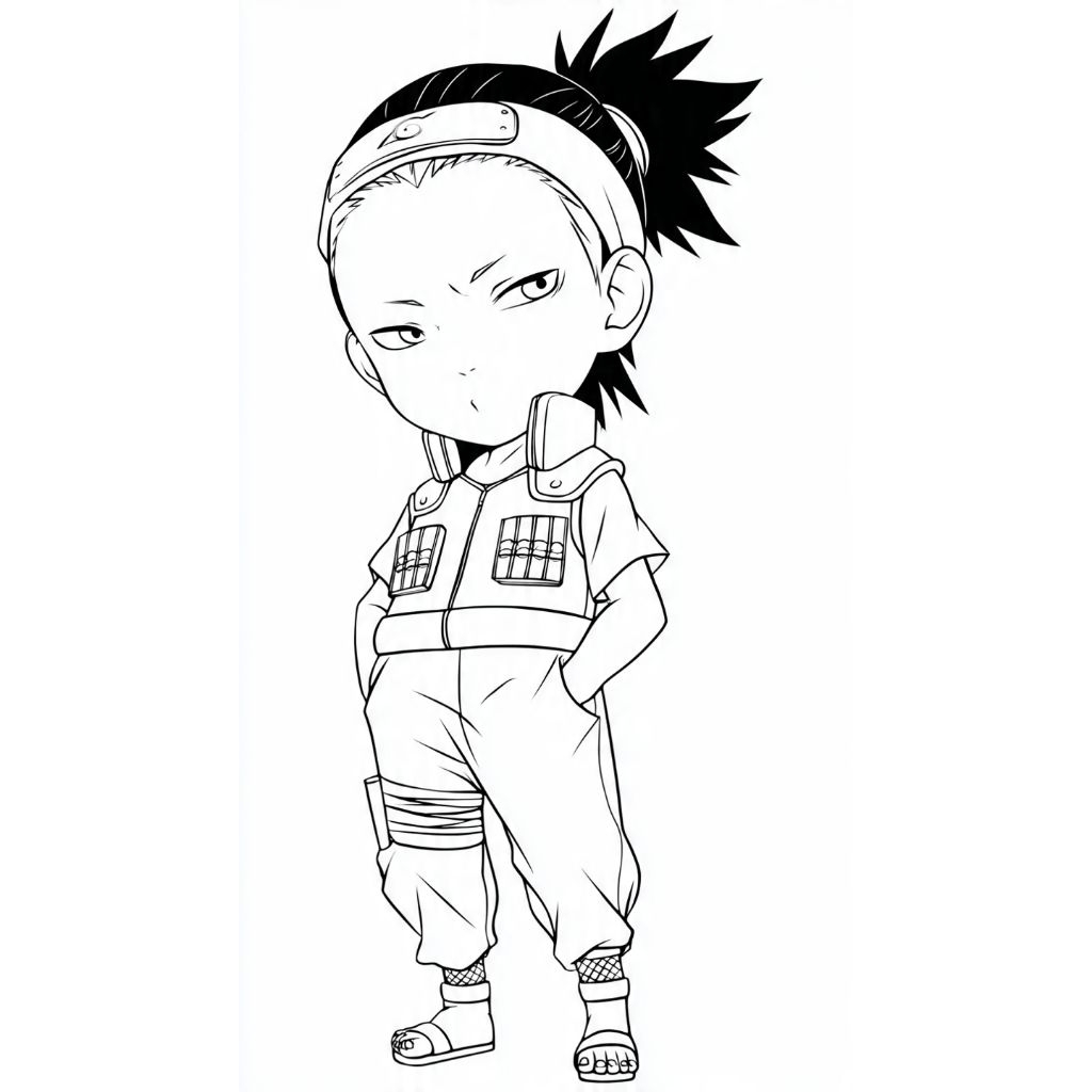 20 pcs Gambar Naruto untuk mewarnai