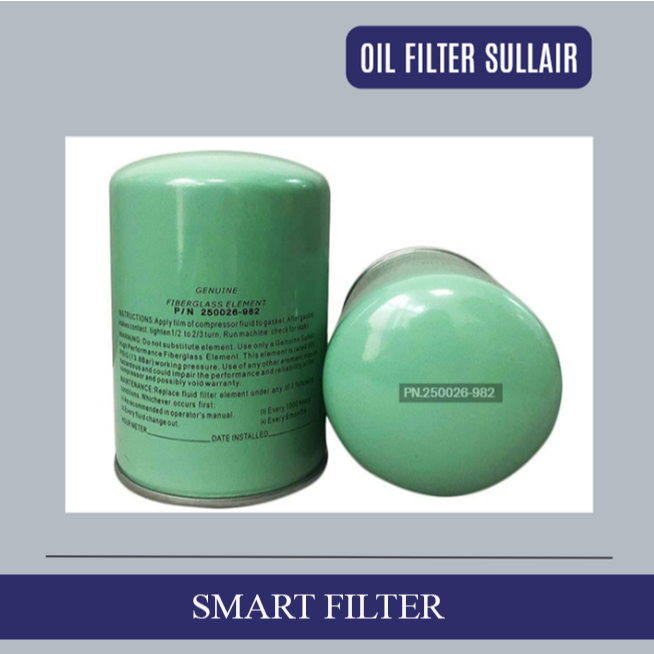 Jual Filter Oli Kompresor di Bekasi Cikarang Sullair Oil Filter PN250026-982 Kompresor Sullair Screw